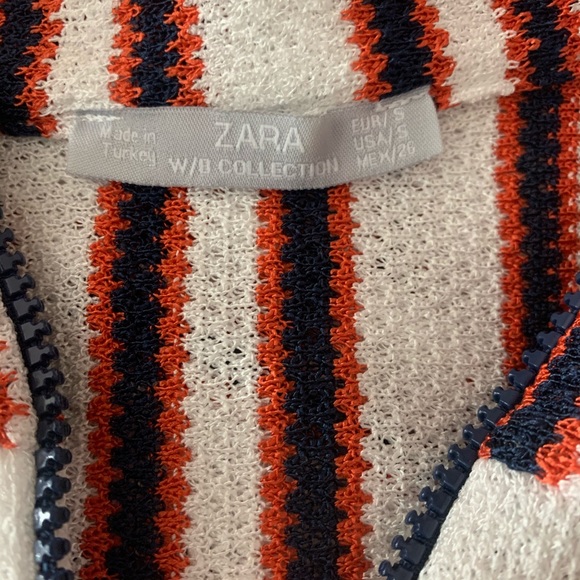Zara WB Collection /Striped Drawstring Waist White - Picture 8 of 8